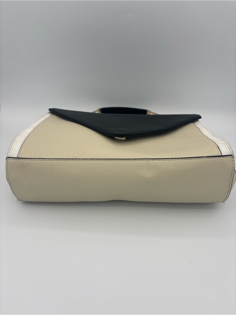Zara Classic Top-Handle Satchel - Black & Cream (missing crossbody strap) - Picture 6 of 15